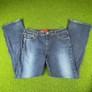 Levis 518 Superlow Bootcut Jeans Dark Wash Stretch Denim Womens 13 Jr M Low Rise